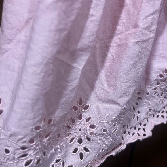 BABY GAP FLUTTER SLEEVE EYELET LACE PASTEL PINK TODDLER DRESS 4 - Picture 7 of 8